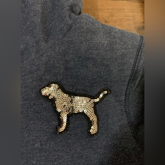 PINK VS VINTAGE BLING LOVE PINK FUR HOODIE MEDIUM - Picture 5 of 12